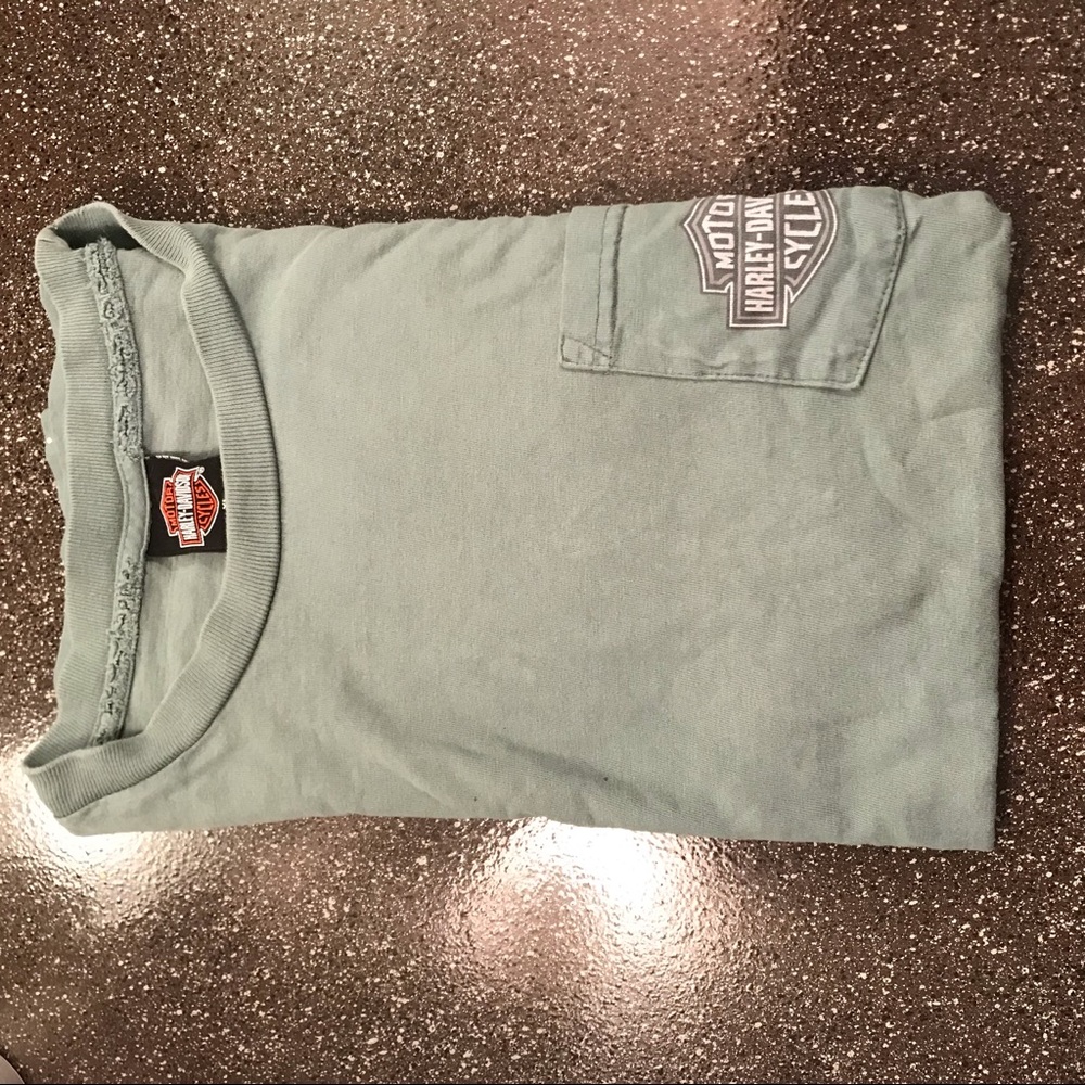 VTG Harley Davidson teal T-shirt